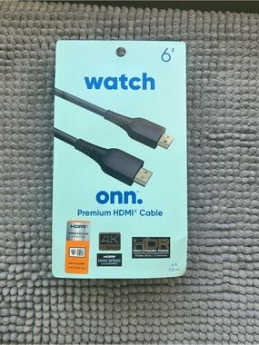 onn. Premium HDMI Cable 6' - Black